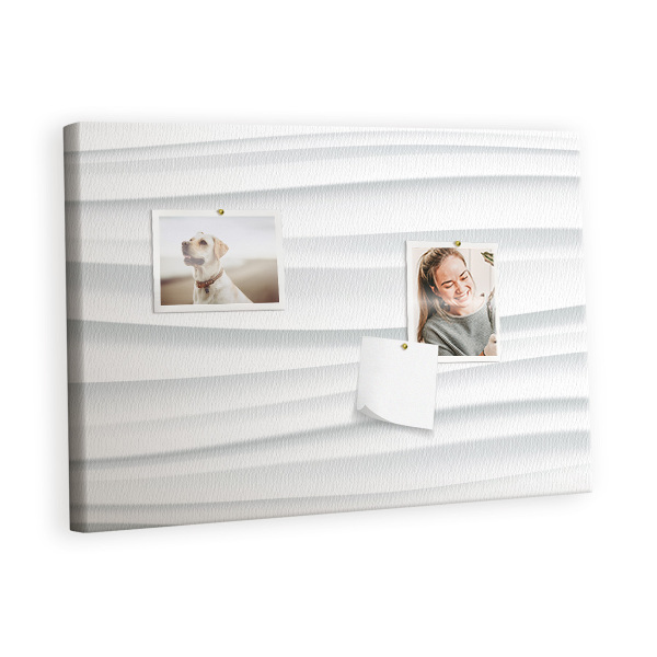 Quadro de aviso de cortiça Textura de ondas