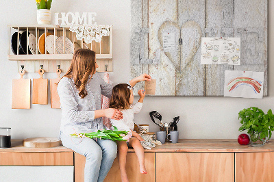 Quadro em cortiça A inscrição amor