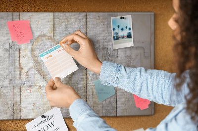 Quadro em cortiça A inscrição amor