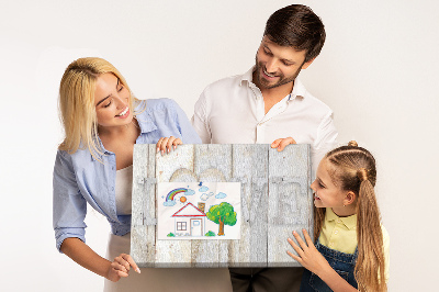 Quadro em cortiça A inscrição amor