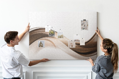 Painel em cortiça Linha abstrata