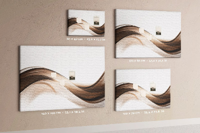 Painel em cortiça Linha abstrata