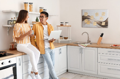 Painel em cortiça Linha abstrata