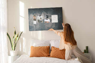 Quadro em cortiça Abstração de metal