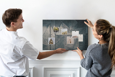 Quadro em cortiça Abstração de metal