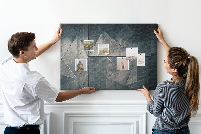 Quadro em cortiça Abstração de metal