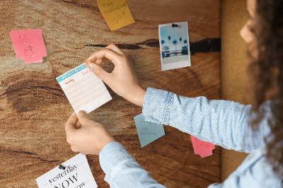 Quadro de aviso de cortiça Papelão de madeira