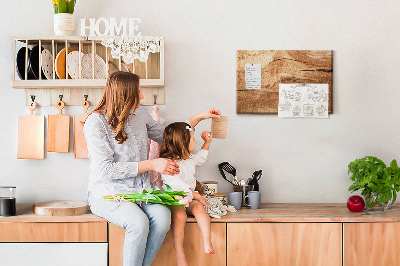 Quadro de aviso de cortiça Papelão de madeira