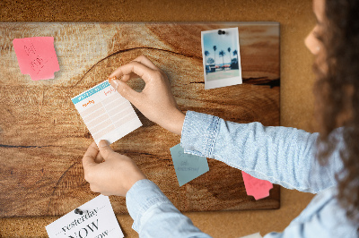 Quadro de aviso de cortiça Papelão de madeira