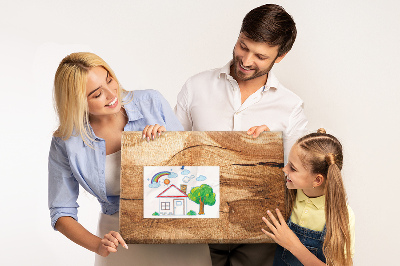 Quadro de aviso de cortiça Papelão de madeira