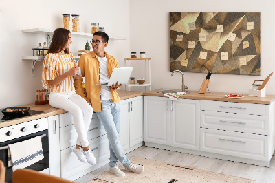 Painel em cortiça Triângulos abstratos