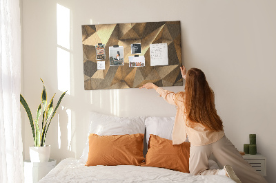 Painel em cortiça Triângulos abstratos