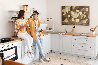 Painel em cortiça Triângulos abstratos