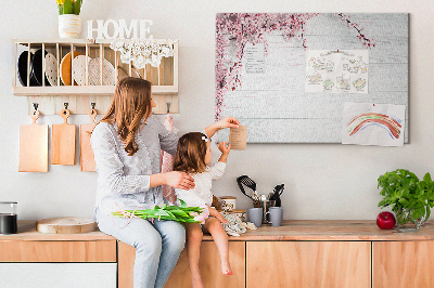 Quadro de aviso de cortiça Flores da primavera