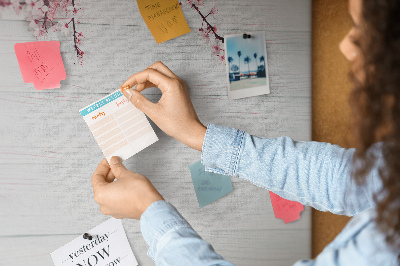 Quadro de aviso de cortiça Flores da primavera