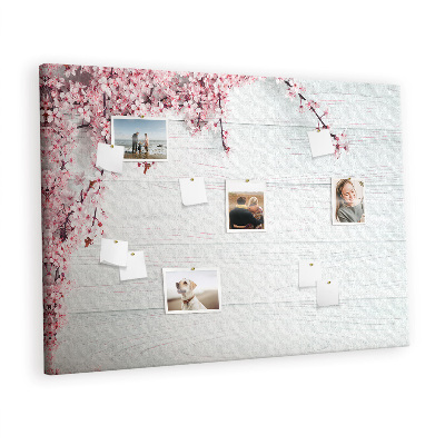 Quadro de aviso de cortiça Flores da primavera