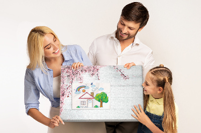 Quadro de aviso de cortiça Flores da primavera