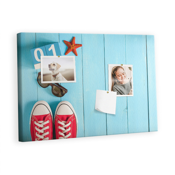 Quadro de aviso de cortiça O primeiro dia de verão