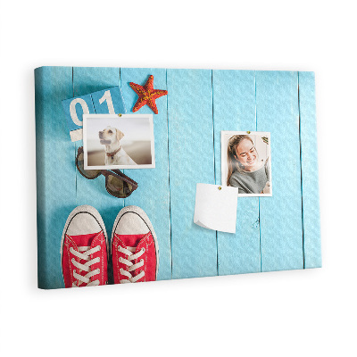 Quadro de aviso de cortiça O primeiro dia de verão