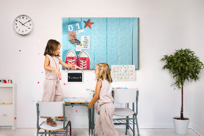 Quadro de aviso de cortiça O primeiro dia de verão