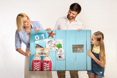 Quadro de aviso de cortiça O primeiro dia de verão