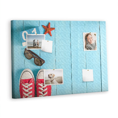 Quadro de aviso de cortiça O primeiro dia de verão