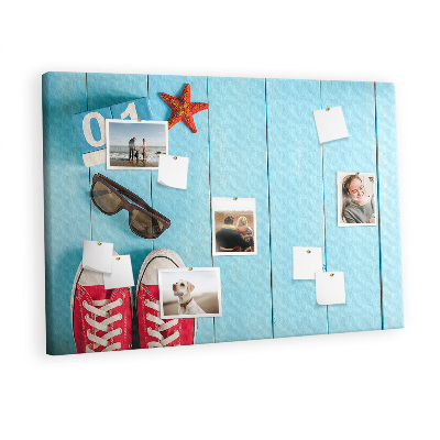 Quadro de aviso de cortiça O primeiro dia de verão