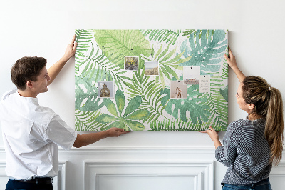 Quadro em cortiça Folhas tropicais