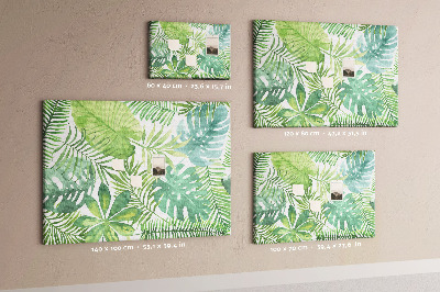 Quadro em cortiça Folhas tropicais