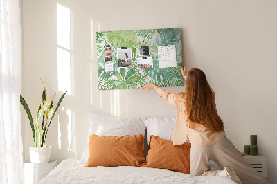 Quadro em cortiça Folhas tropicais