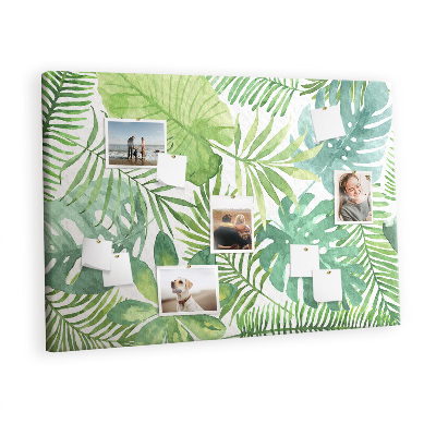Quadro em cortiça Folhas tropicais