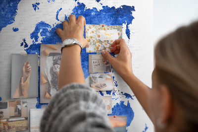 Painel em cortiça Mapa mundial espacial