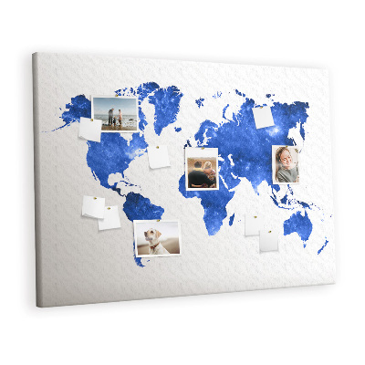 Painel em cortiça Mapa mundial espacial