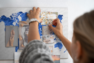 Painel em cortiça Mapa mundial espacial