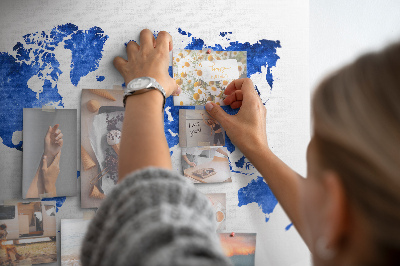 Painel em cortiça Mapa mundial espacial