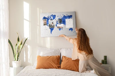 Painel em cortiça Mapa mundial espacial