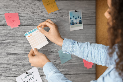 Quadro de aviso de cortiça Painéis de madeira
