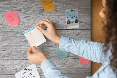 Quadro de aviso de cortiça Painéis de madeira