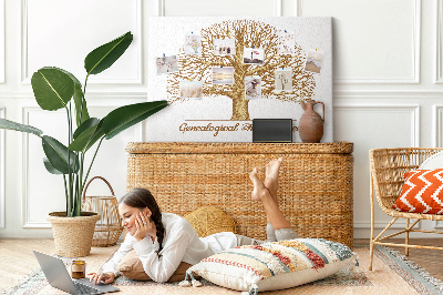 Quadro em cortiça Velha árvore genealógica