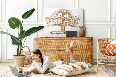 Quadro em cortiça Velha árvore genealógica