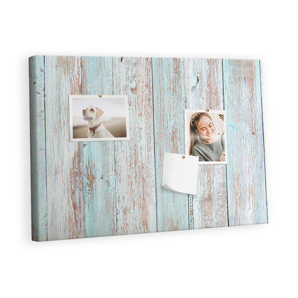 Quadro de aviso de cortiça Madeira pastel