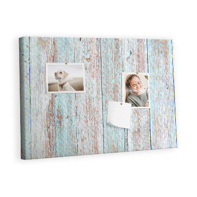 Quadro de aviso de cortiça Madeira pastel