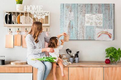 Quadro de aviso de cortiça Madeira pastel