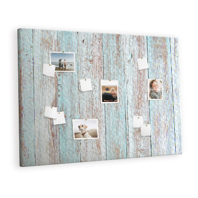 Quadro de aviso de cortiça Madeira pastel