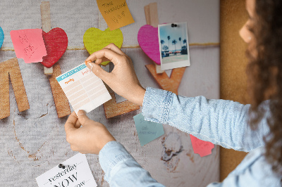 Painel em cortiça A família da inscrição