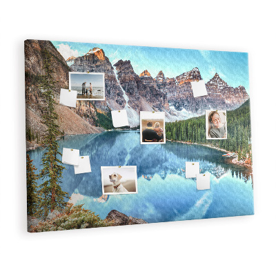 Quadro de aviso de cortiça Paisagem montanhosa