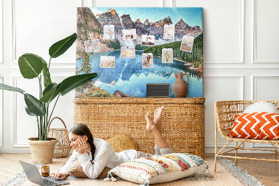 Quadro de aviso de cortiça Paisagem montanhosa