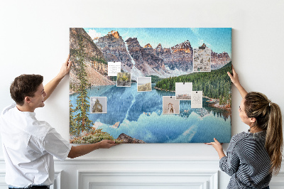 Quadro de aviso de cortiça Paisagem montanhosa