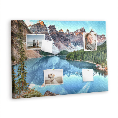 Quadro de aviso de cortiça Paisagem montanhosa