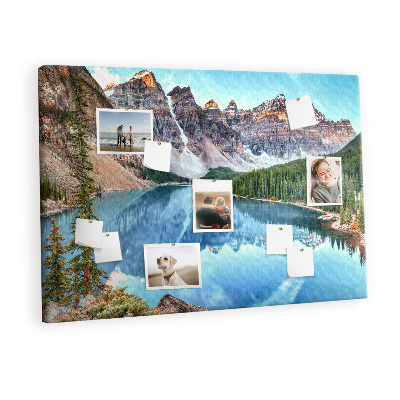 Quadro de aviso de cortiça Paisagem montanhosa